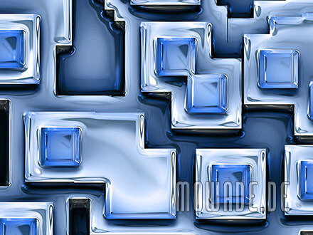 ausgefallene fototapete blau metall-optik pueblos