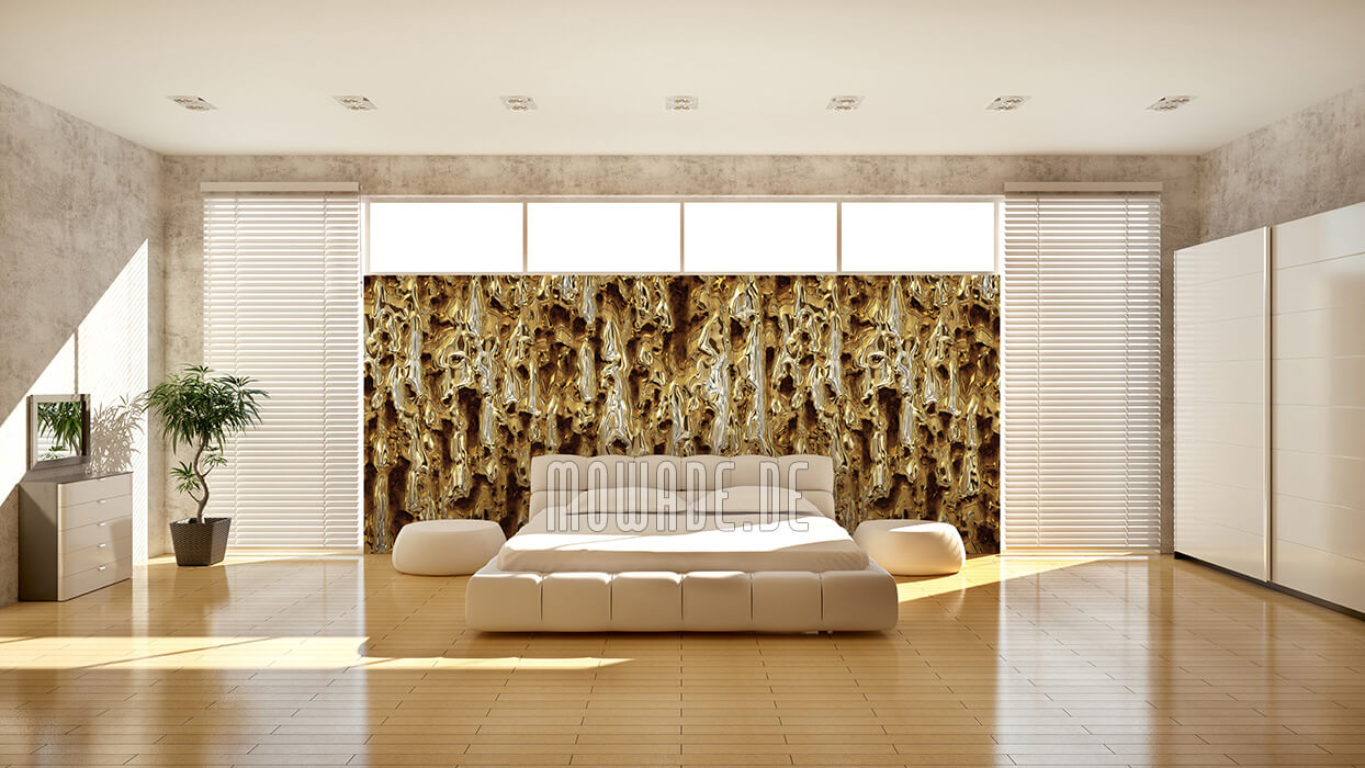 designer bild tapete gold rost dekoration schmelzendes metall