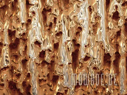 designertapete rost optik orange wohnzimer