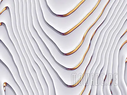 edler wandbelag weiss gold bar wohnzimmer tapete welle