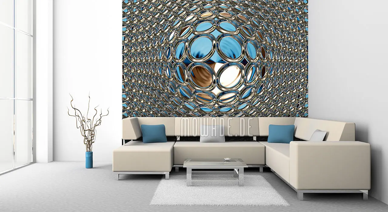 blaue tapete elegantes damast-muster vlies blaue tapete elegantes damast-muster vlies