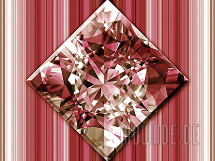 quadratisches kissen diamant bild rot goldbraun wohnzimmer