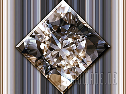 quadratisches kissen diamant bild schwarz goldbraun wohnzimmer