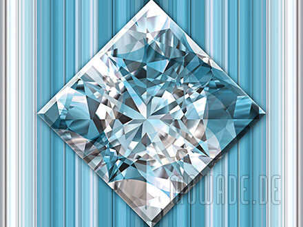 quadratisches kissen diamant bild tuerkis weiss wohnzimmer