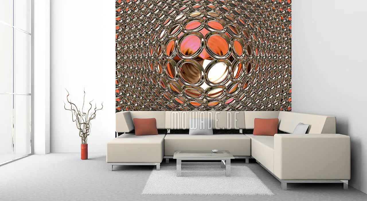 moderne retro-tapete braun weiss ausgefallenes zwiebel-muster moderne retro-tapete braun weiss ausgefallenes zwiebel-muster