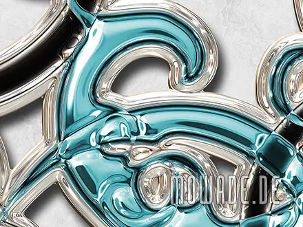 vliestapeten tuerkis schwarz weiss ornament