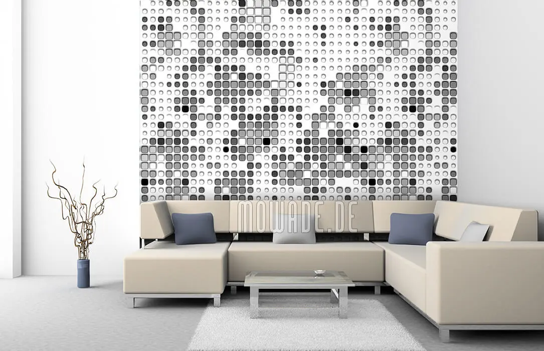 moderner bilder-shop online tapete weiss grau wohnzimmer abstrakte-punkte moderner bilder-shop online tapete weiss grau wohnzimmer abstrakte-punkte