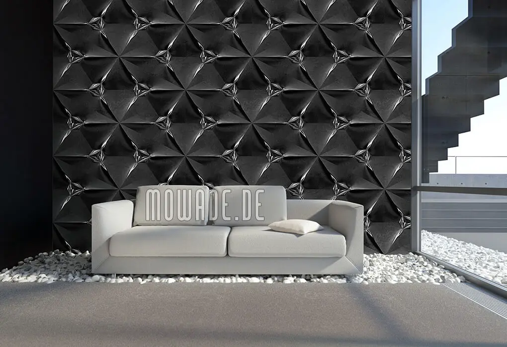 modernes tapetendesign schwarz silber wandmotiv modernes tapetendesign schwarz silber wandmotiv