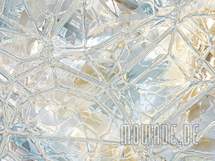 designer tapete glas-mosaik pastell-tuerkis ocker wohnzimmer
