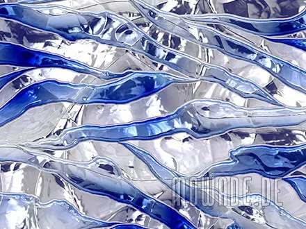 moderne wandgestaltung weiss blau tapete online bar lounge wohnzimmer knitter-streifen