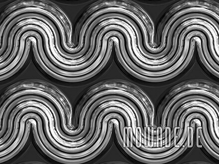 vliestapeten schwarz weiss retro girlanden relief-optik