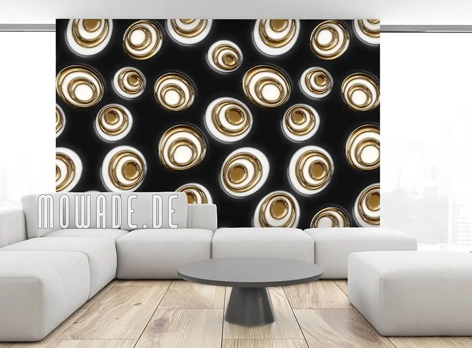 exklusive retro tapete schwarz gold ovale exklusive retro tapete schwarz gold ovale
