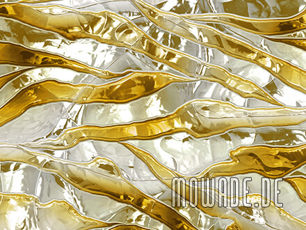 design tapete weiss gold metalloptik quer-streifen crush-optik