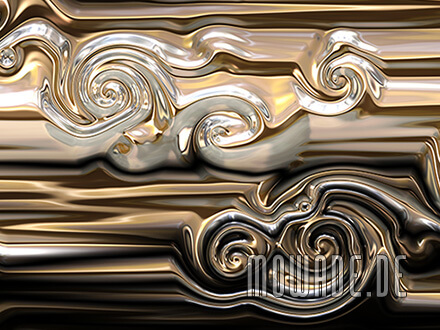 exklusive tapete gold schwarz 3d metall-optik