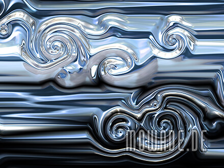 fototapete blau schwarz vlies metall-optik abstrakt