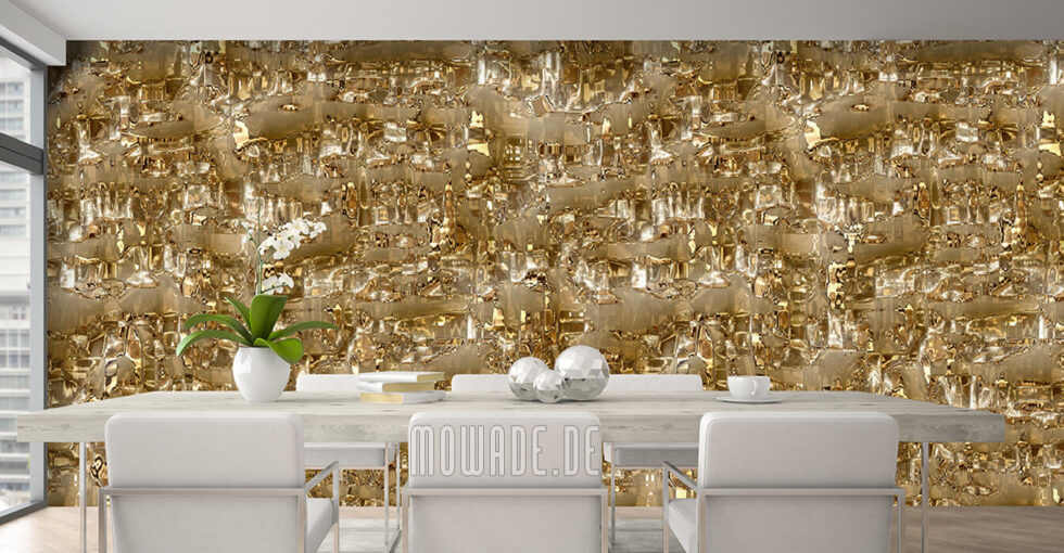 Luxus Tapete Gold Glitter Effekt Exklusiv Rakuten