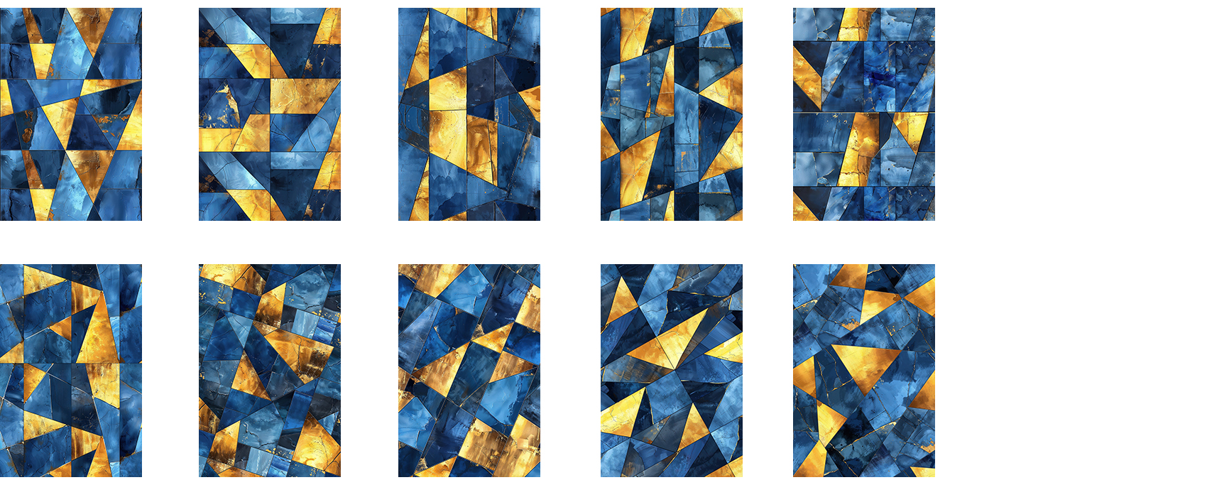 10er Pack Hochformat geometrie