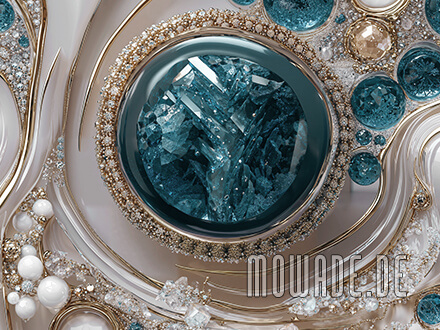 extravagante vliestapete tuerkis weiss gold hotel