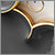 elegante designtapete schwarz gold weiss wolken